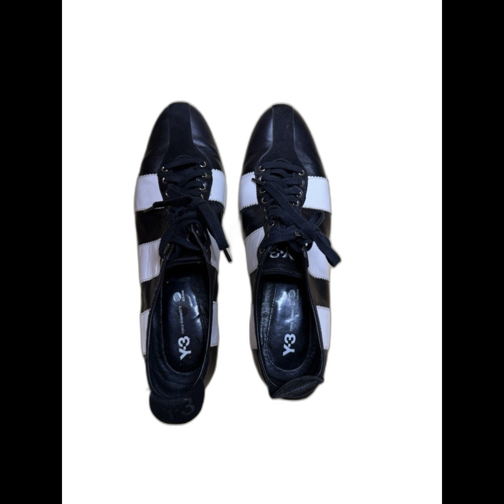 Y's YOHJI YAMAMOTO Adidas Japan Derby Oxford Shoes Leather Heels stripe Blk Wh 8 - Picture 2 of 11